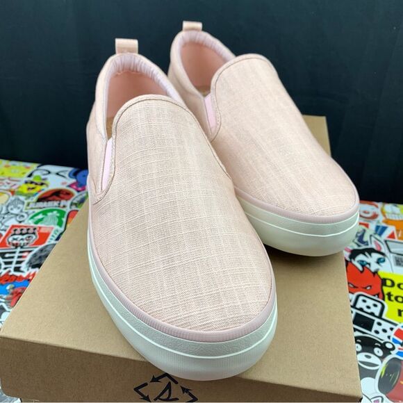 Sperry Crest Shimmer Pink Slip Ons Women's Various Sizes - Picture 6 of 13